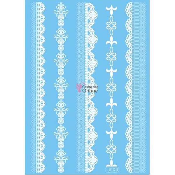 Tatuaje temporare pentru corp HENNA Alb J003